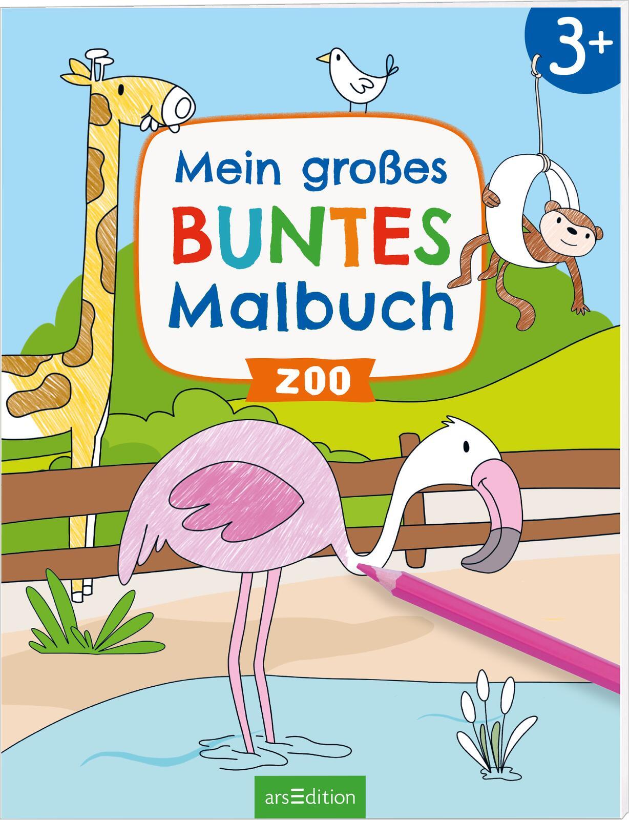 Cover: 9783845855080 | Mein großes buntes Malbuch - Zoo | ab 3 Jahren | Marlit Kraus | 32 S.