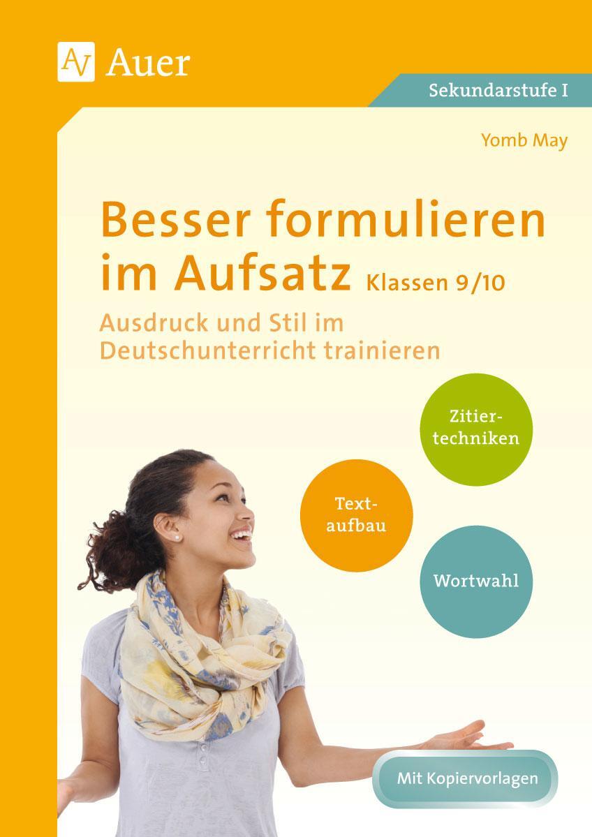 Cover: 9783403077893 | Besser formulieren im Aufsatz Klassen 9-10 | Yomb May | Broschüre