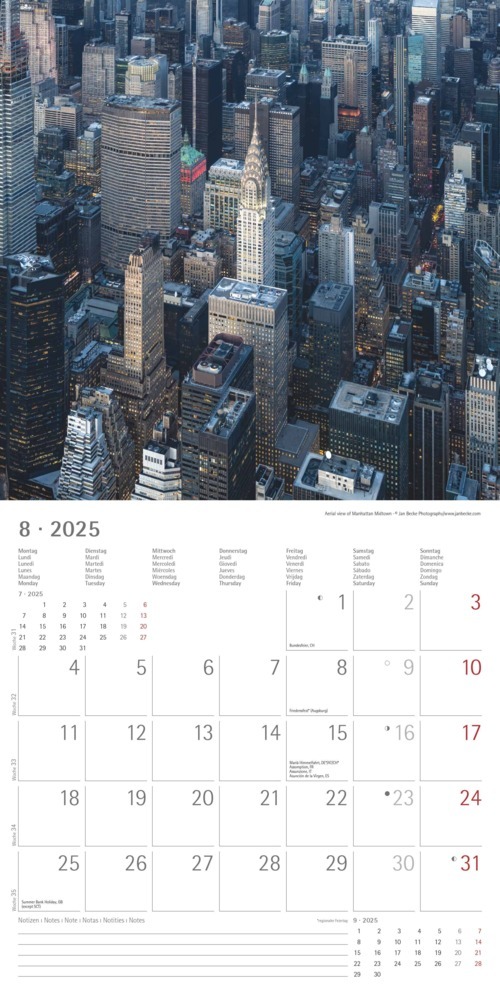 Bild: 4251732340933 | Alpha Edition - New York 2025 Broschürenkalender, 30x30cm,...