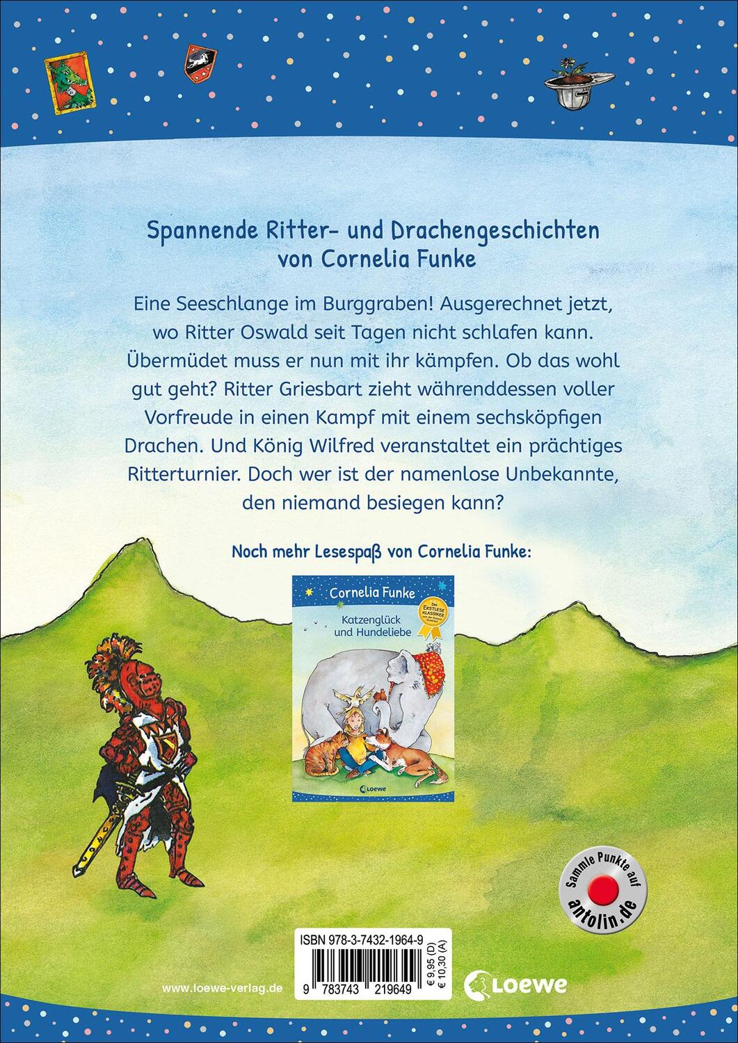 Rückseite: 9783743219649 | Ritterschlag und Drachenmut | Cornelia Funke | Buch | 80 S. | Deutsch