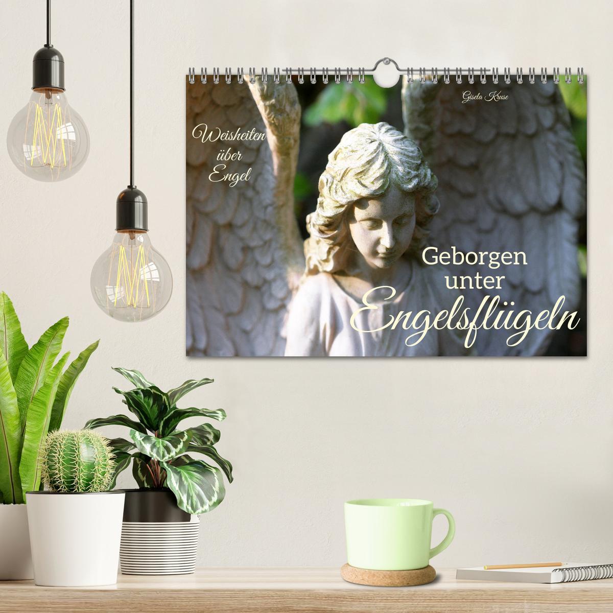 Bild: 9783435054725 | Geborgen unter Engelsflügeln (Wandkalender 2025 DIN A4 quer),...