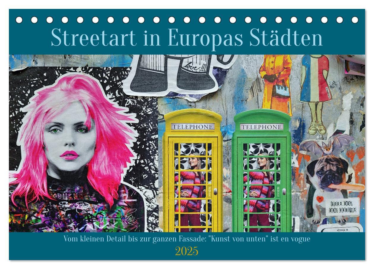 Cover: 9783383889547 | Streetart in Europas Städten (Tischkalender 2025 DIN A5 quer),...