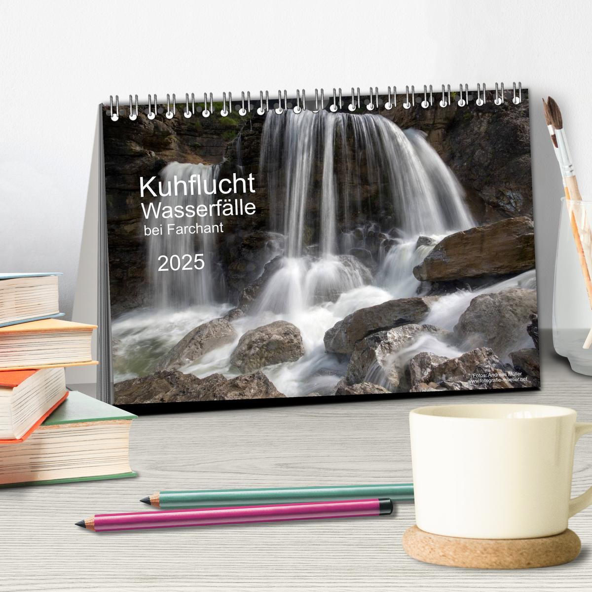 Bild: 9783435668052 | Kuhflucht Wasserfälle bei Farchant (Tischkalender 2025 DIN A5...