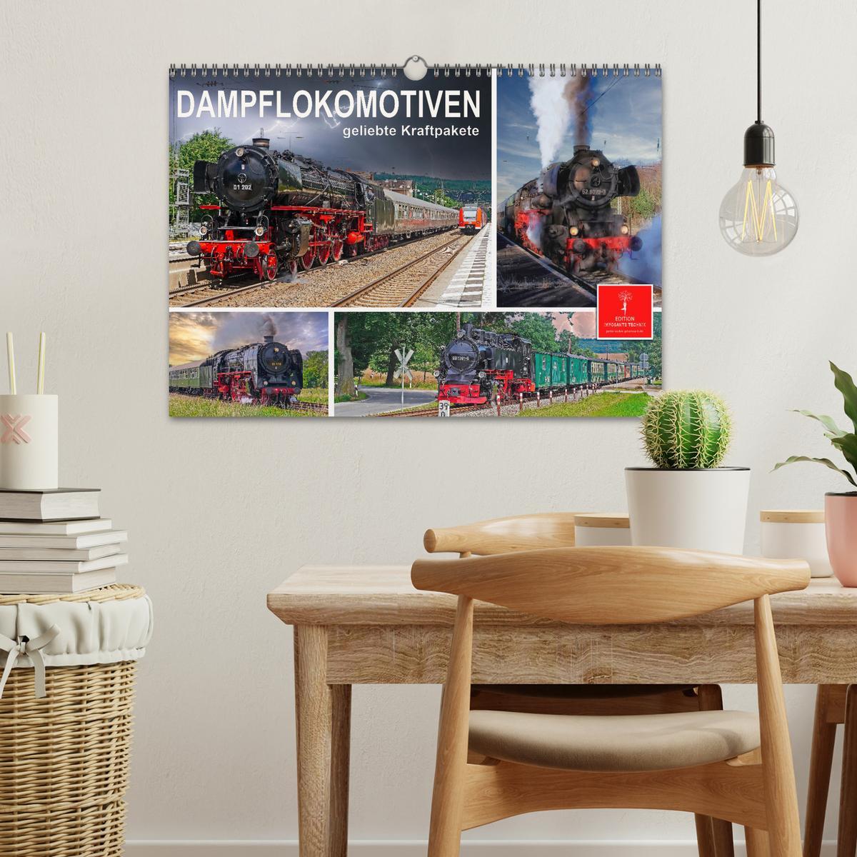 Bild: 9783383928048 | Dampflokomotiven - geliebte Kraftpakete (Wandkalender 2025 DIN A3...