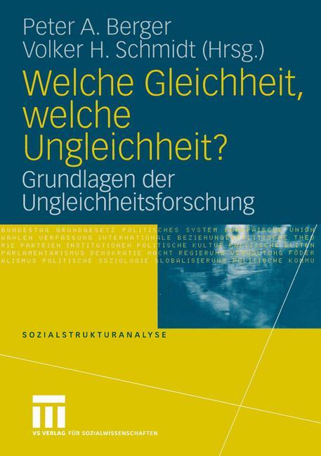 Cover: 9783810042002 | Welche Gleichheit, welche Ungleichheit? | Volker H. Schmidt (u. a.)