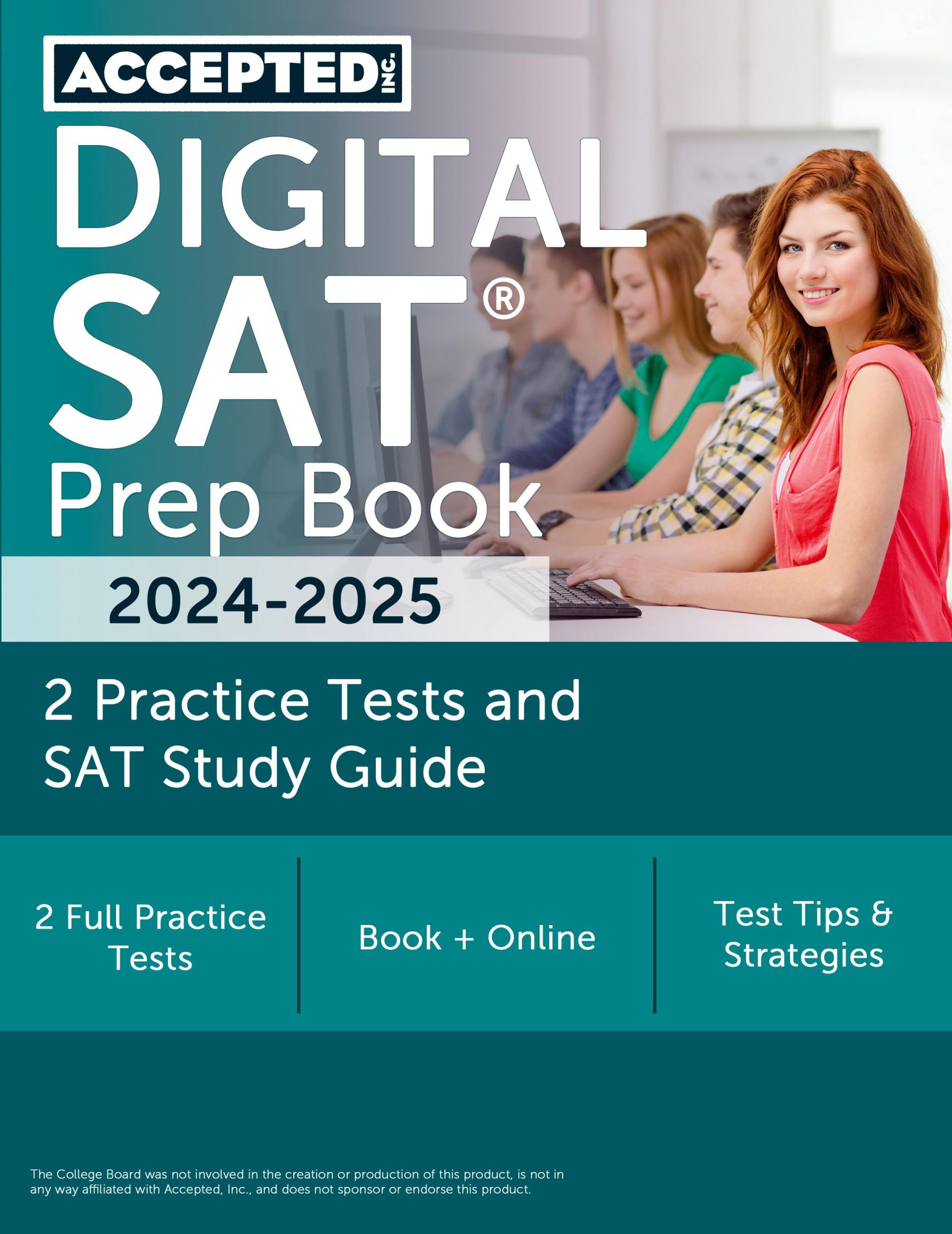 Cover: 9781637985779 | Digital SAT Prep Book 2024-2025 | 2 Practice Tests and SAT Study Guide