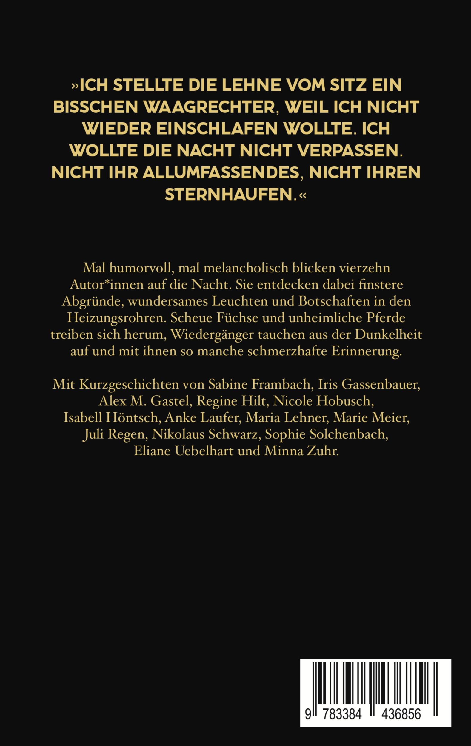 Rückseite: 9783384436856 | Nokturnen im Restlicht | Nachtgeschichten | T. B. Persson (u. a.)