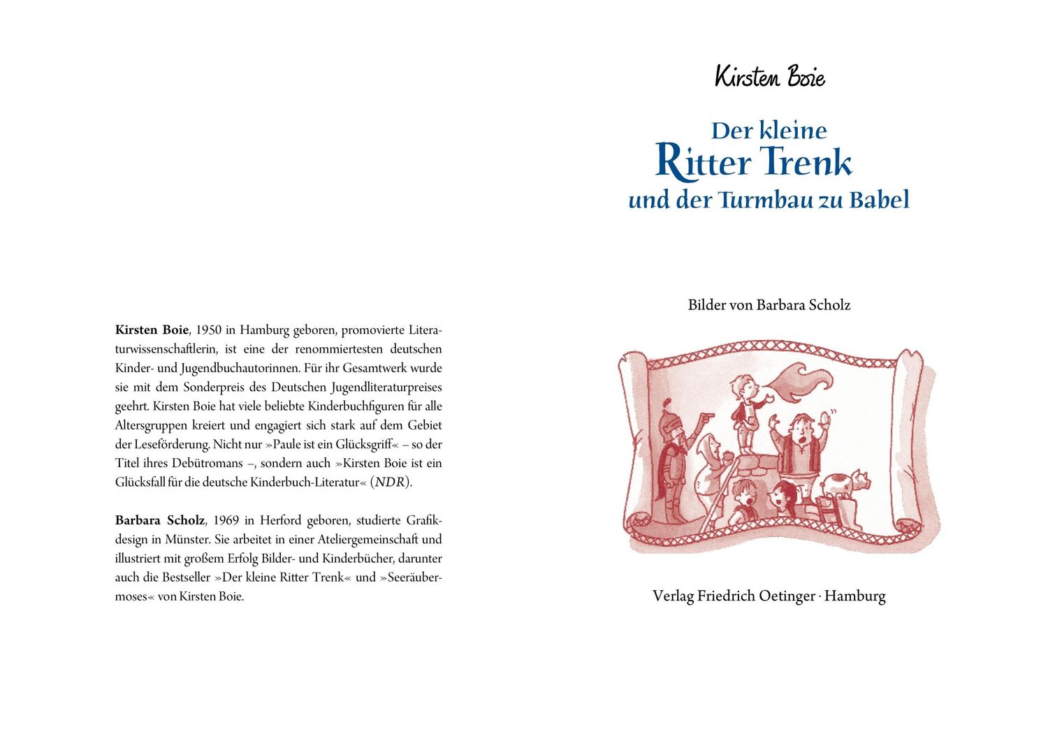 Bild: 9783789132001 | Der kleine Ritter Trenk und der Turmbau zu Babel | Kirsten Boie | Buch