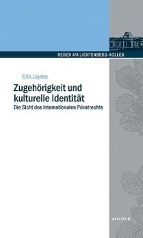 Cover: 9783835311015 | Zugehörigkeit und kulturelle Identität | Erik Jayme | Buch | 64 S.