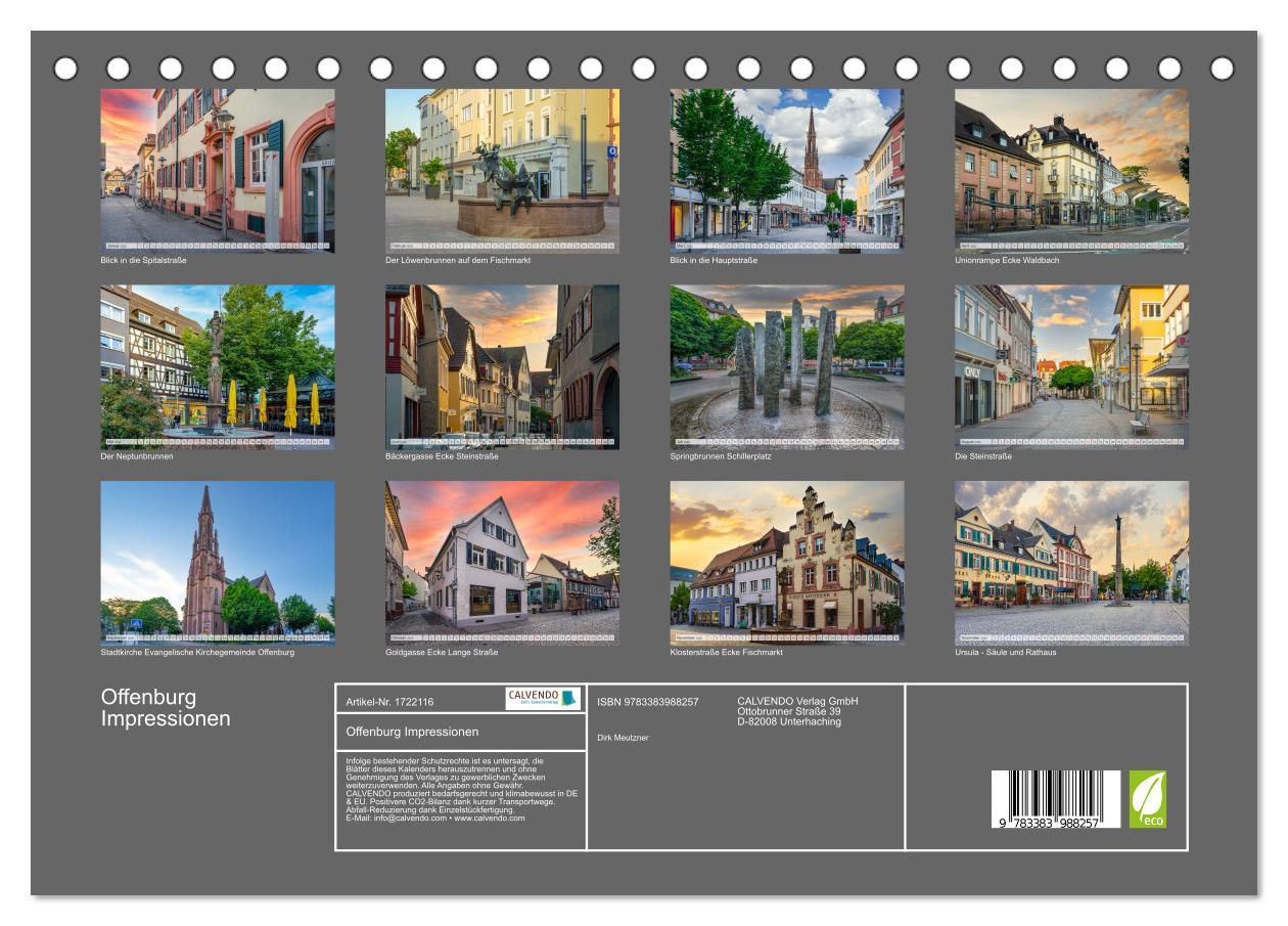 Bild: 9783383988257 | Offenburg Impressionen (Tischkalender 2025 DIN A5 quer), CALVENDO...