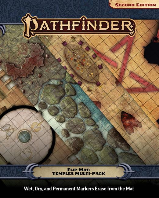 Cover: 9781640785649 | Flip-Mat: Temples Multi-Pack | englisch | Paizo Publishing