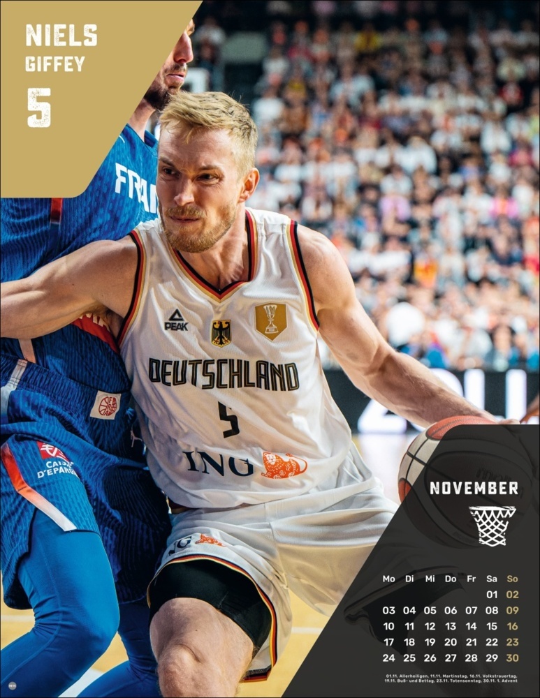 Bild: 9783756413324 | DBB Basketball Posterkalender 2025 | Kalender | Spiralbindung | 15 S.