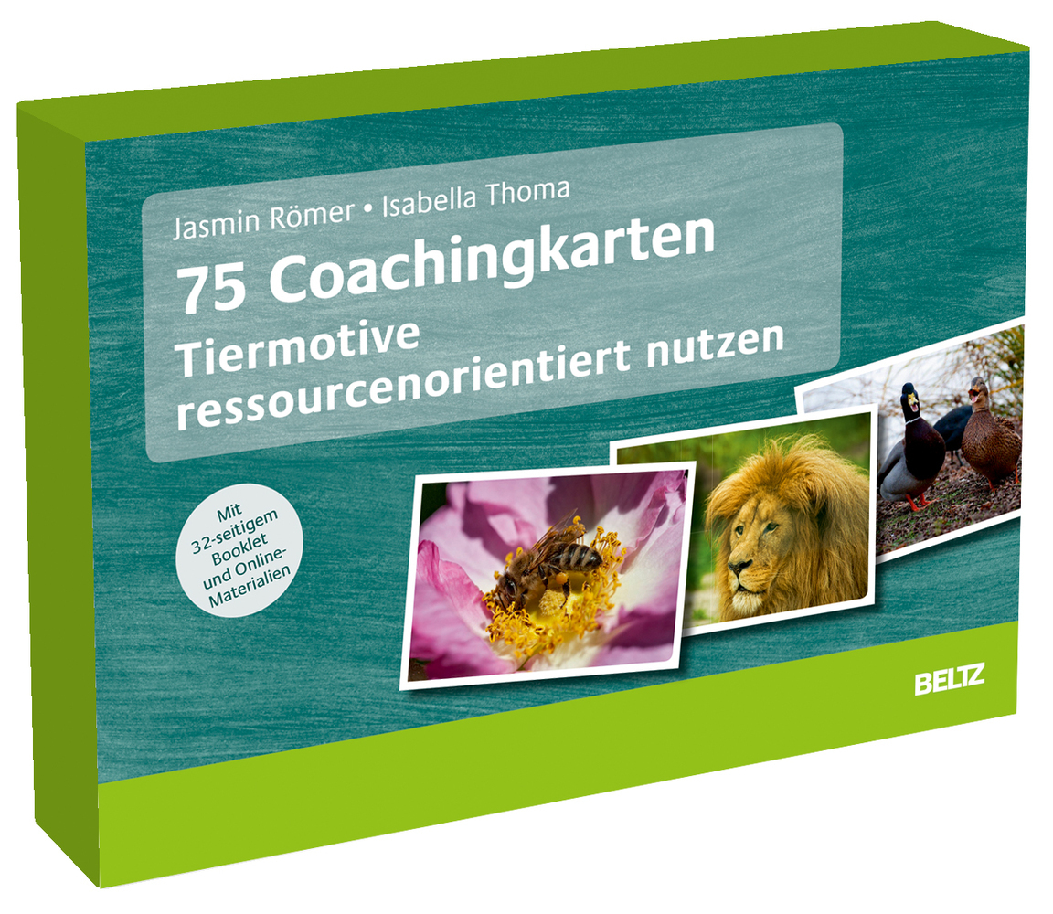 Cover: 4019172300166 | 75 Coachingkarten Tiermotive ressourcenorientiert nutzen | Box | 75 S.