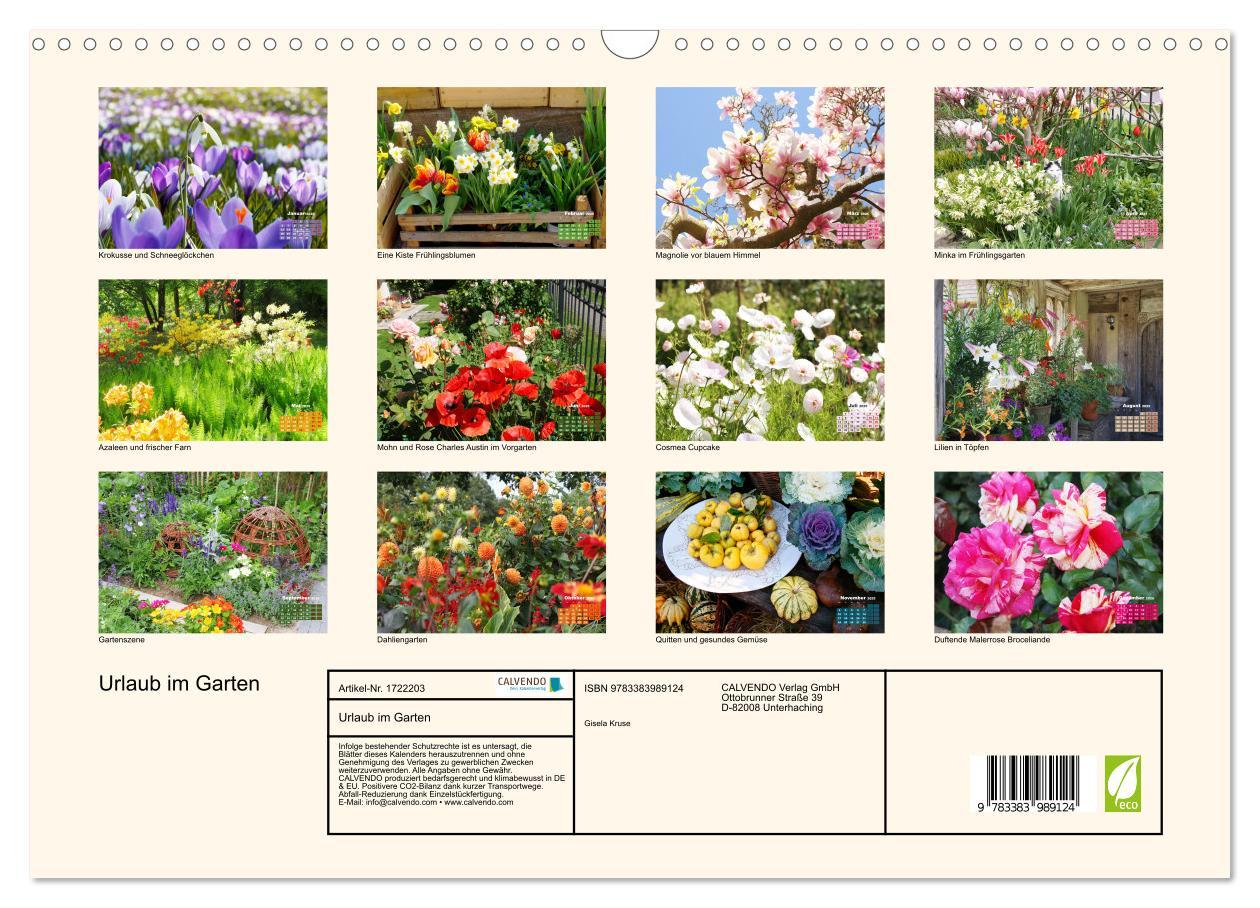 Bild: 9783383989124 | Urlaub im Garten (Wandkalender 2025 DIN A3 quer), CALVENDO...