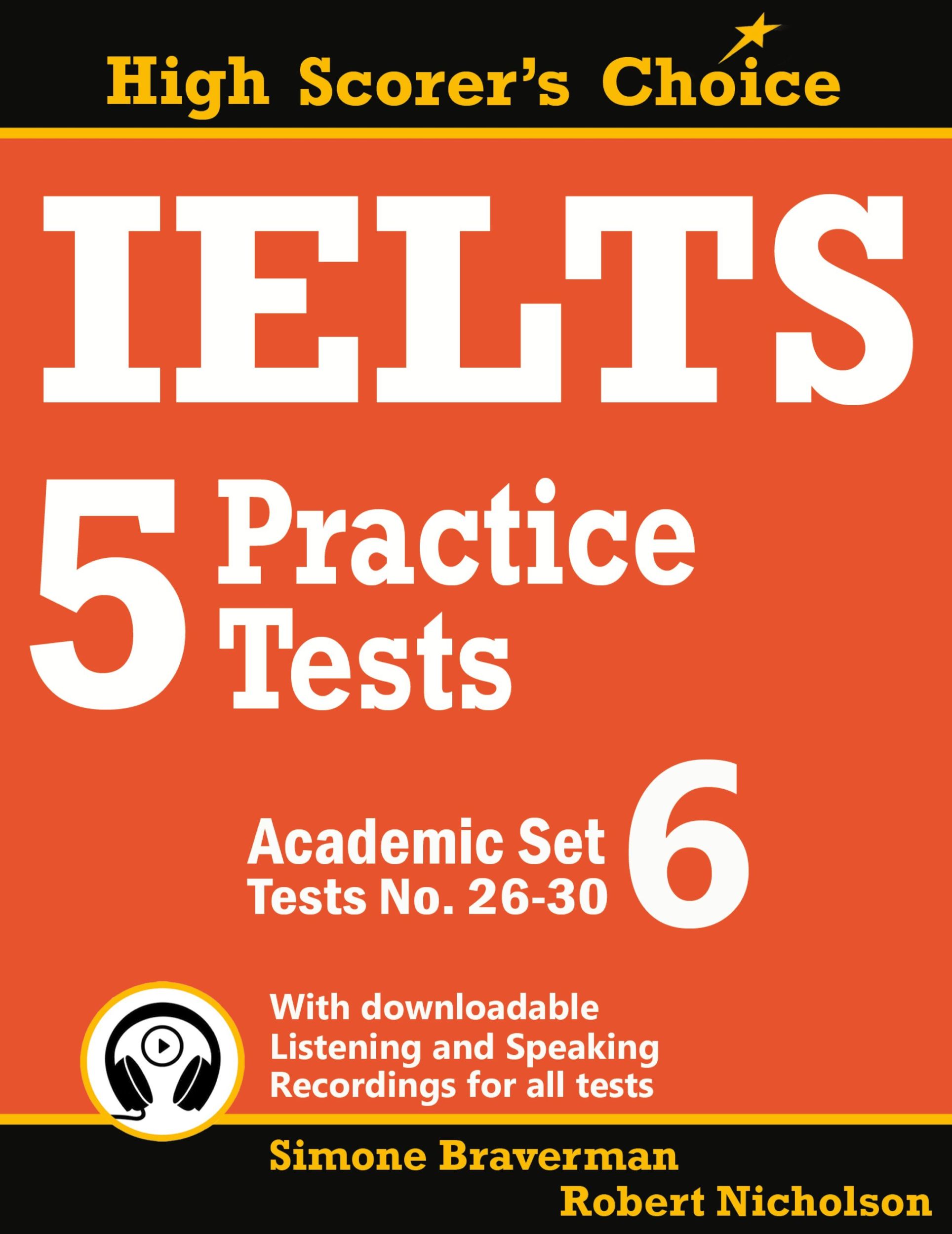 Cover: 9780648000082 | IELTS 5 Practice Tests, Academic Set 6 | Tests No. 26-30 | Taschenbuch