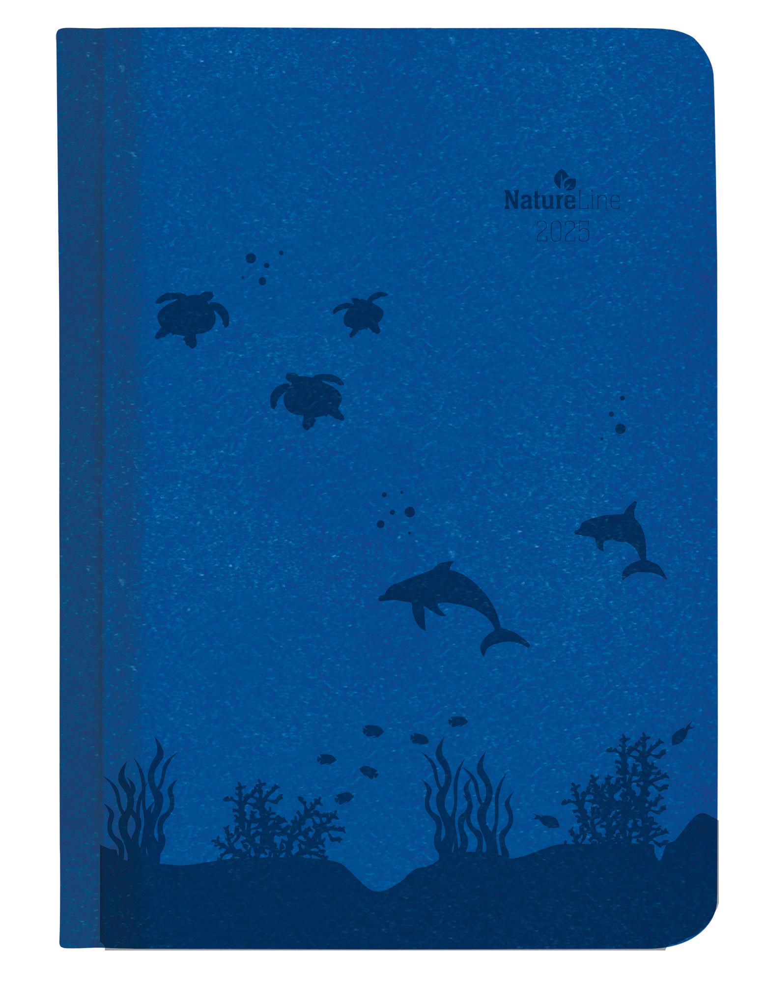 Cover: 4251732343811 | Wochen-Minitimer Nature Line Ocean 2025 - Taschen-Kalender A6 - 1...