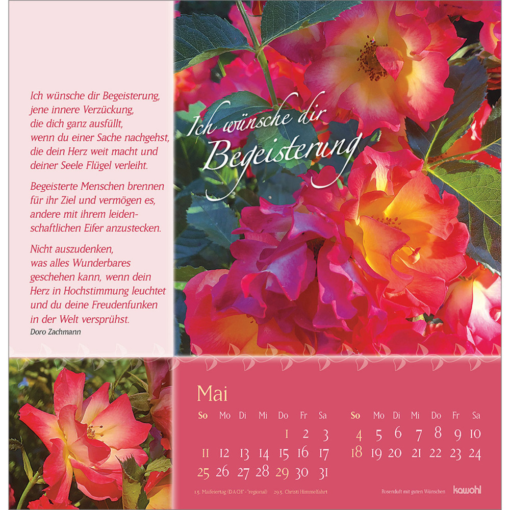 Bild: 9783754825051 | Rosenduft mit guten Wünschen 2025 | Doro Zachmann | Kalender | 14 S.