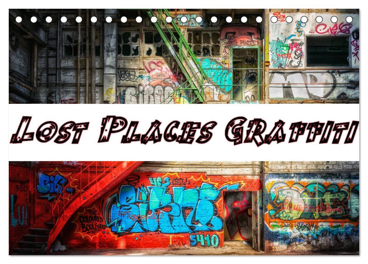 Cover: 9783435307579 | Lost Places Graffiti (Tischkalender 2025 DIN A5 quer), CALVENDO...