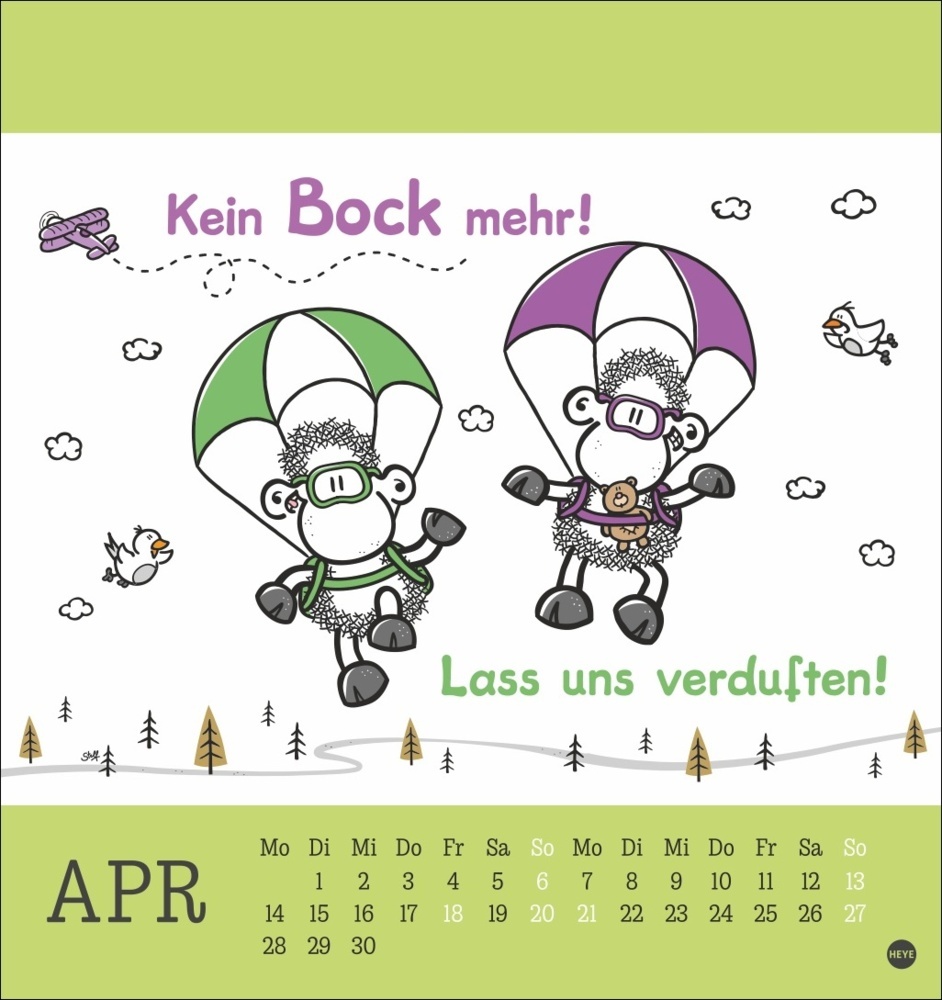 Bild: 9783756406968 | sheepworld Postkartenkalender 2025 | Kalender | Spiralbindung | 13 S.