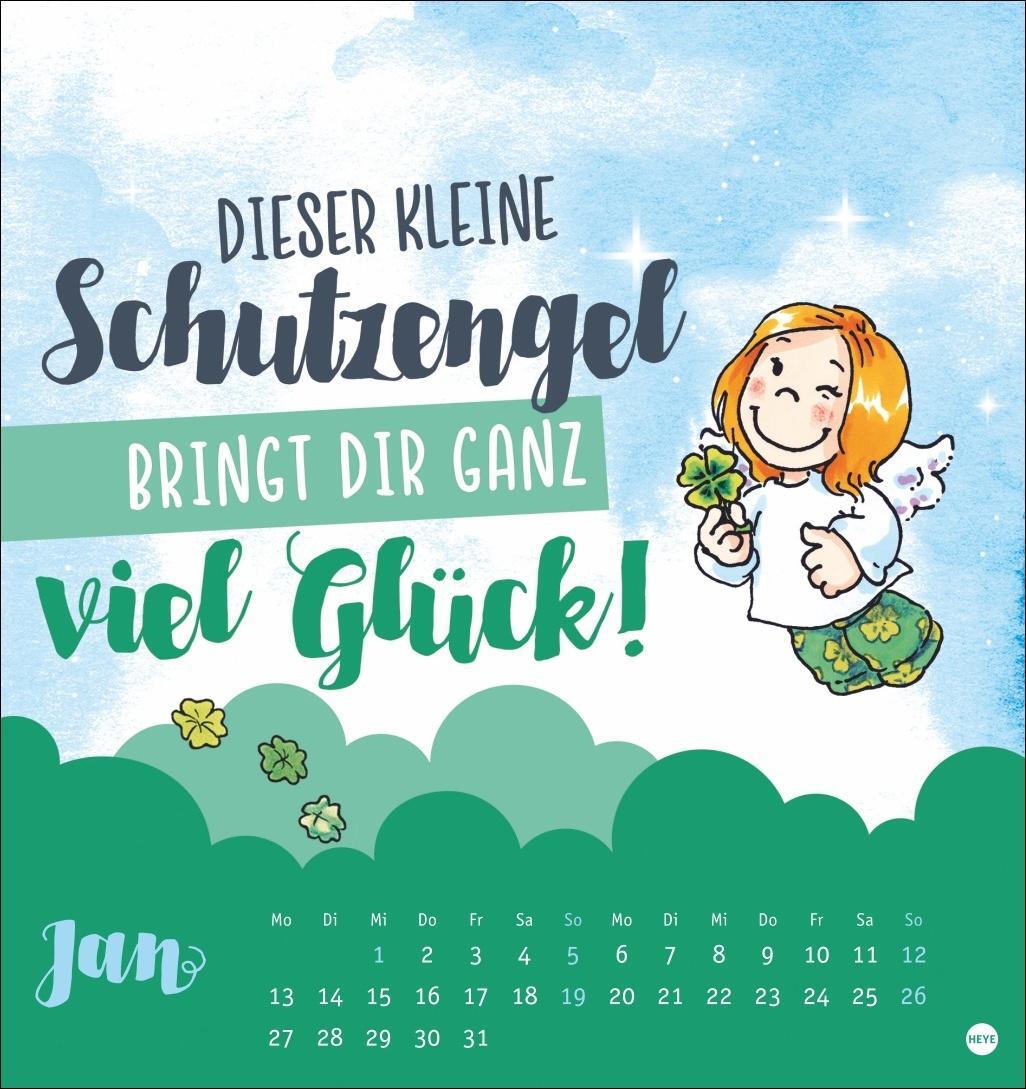 Bild: 9783756408009 | Schutzengel Postkartenkalender 2025 | Heye | Kalender | Spiralbindung