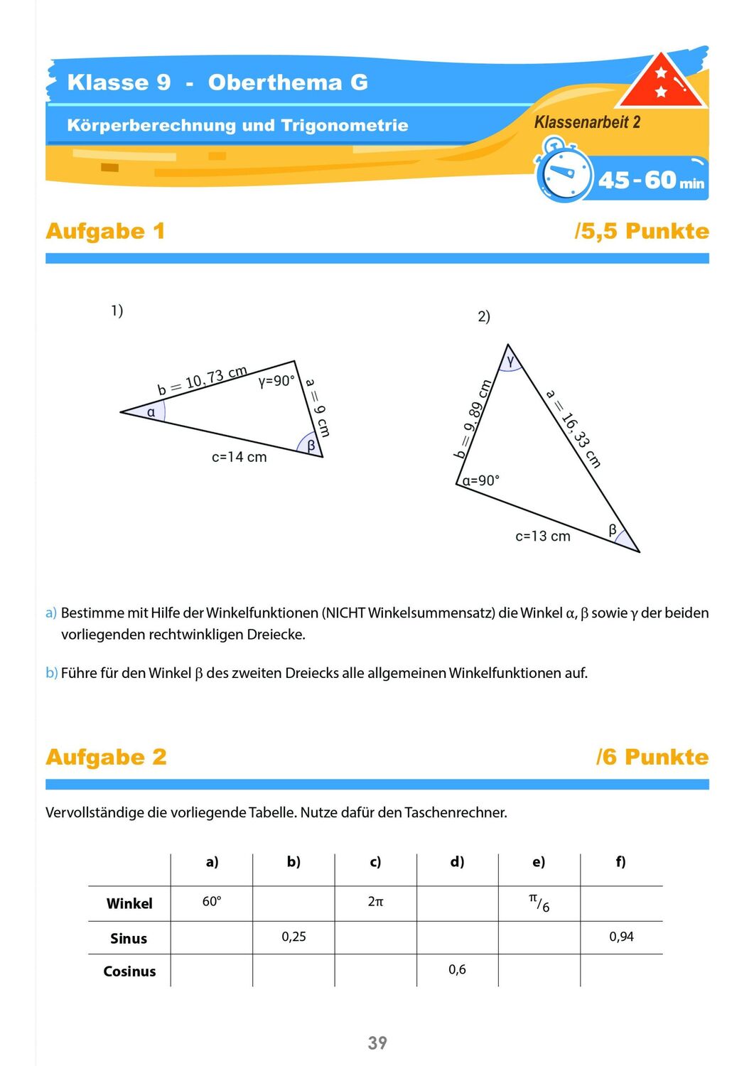 Bild: 9783946641292 | Mathematik Klassenarbeitstrainer Klasse 9 - StrandMathe | Broschüre