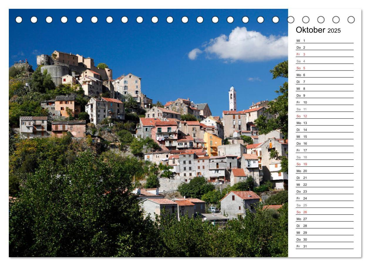 Bild: 9783435156894 | Wildromatisches Korsika (Tischkalender 2025 DIN A5 quer), CALVENDO...