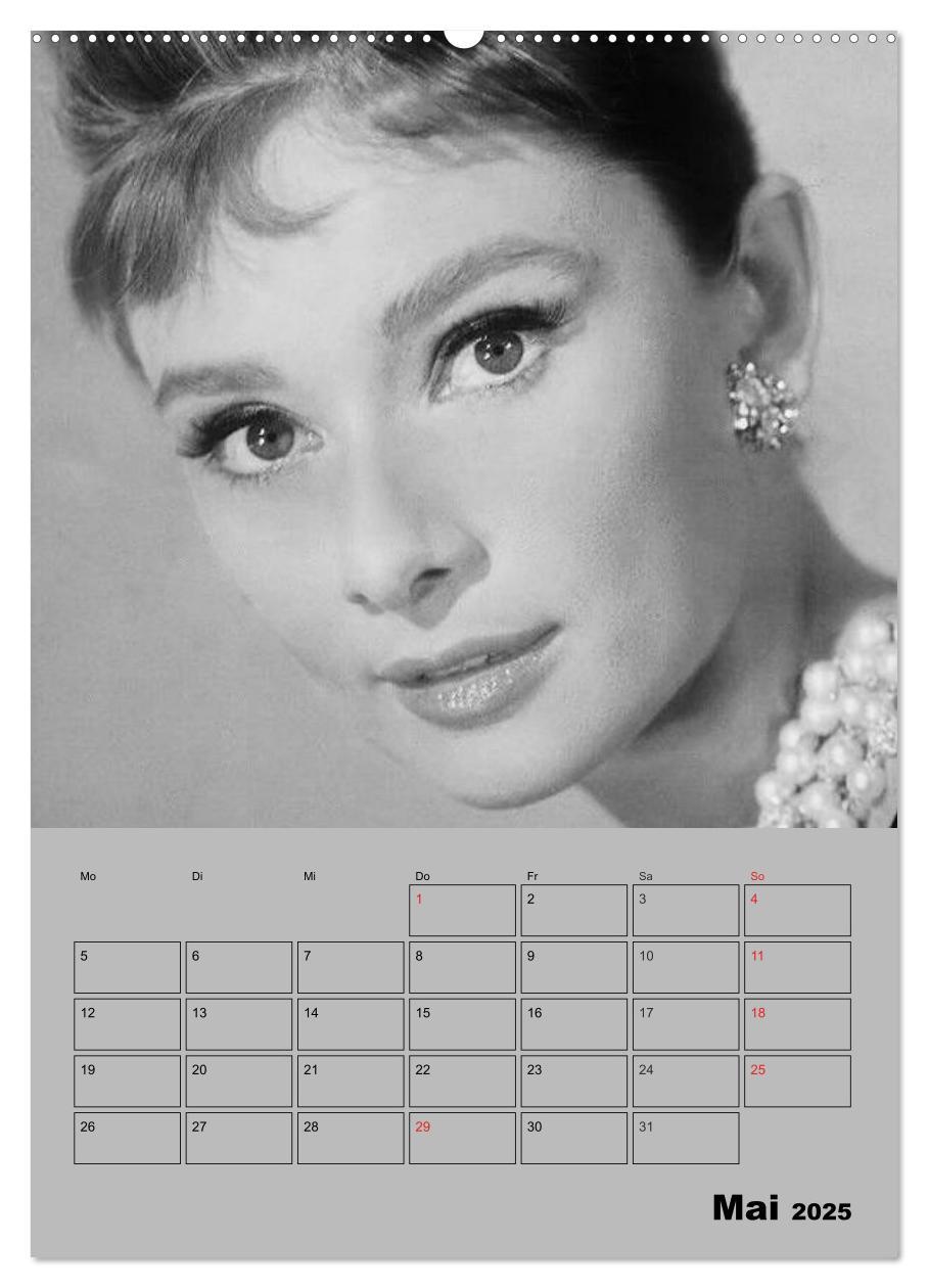 Bild: 9783457023167 | Hollywood-Diva. Audrey Hepburn (Wandkalender 2025 DIN A2 hoch),...