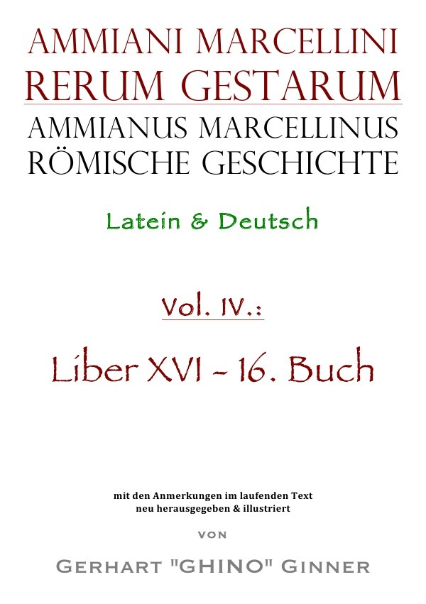 Cover: 9783748502524 | Ammianus Marcellinus römische Geschichte IV | Ammianus Marcellinus