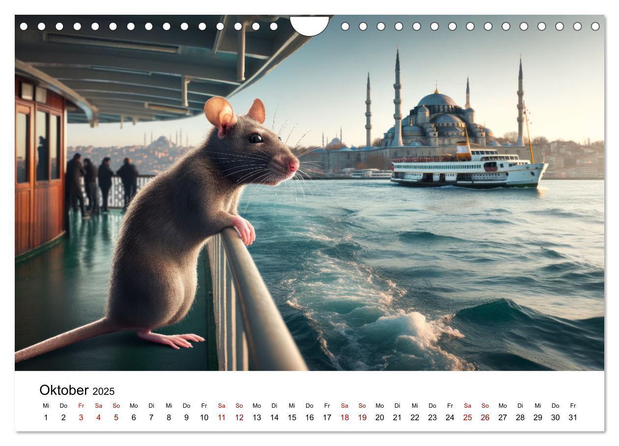 Bild: 9783383787539 | Ratten auf Reisen (Wandkalender 2025 DIN A4 quer), CALVENDO...