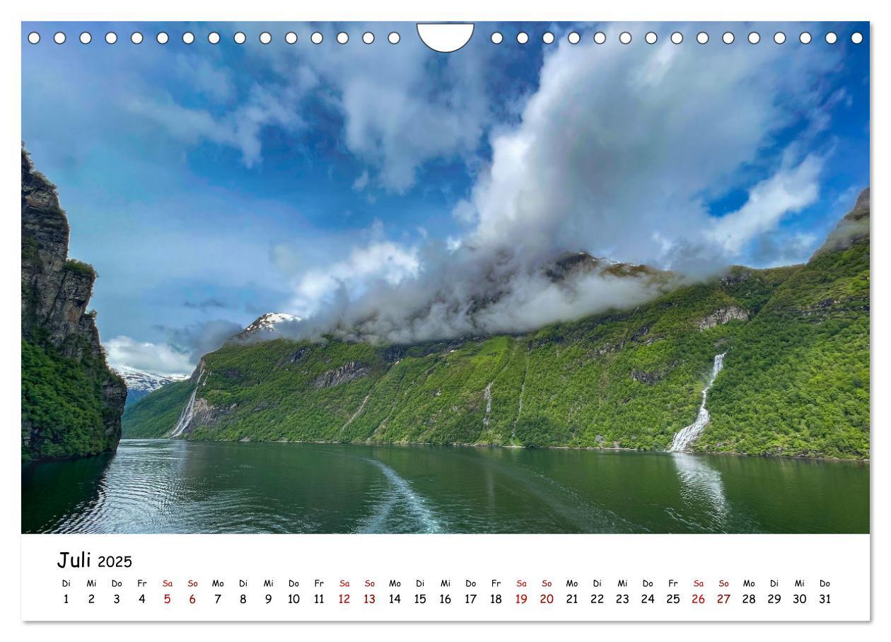 Bild: 9783383930782 | Norwegens wunderschöne Fjorde (Wandkalender 2025 DIN A4 quer),...