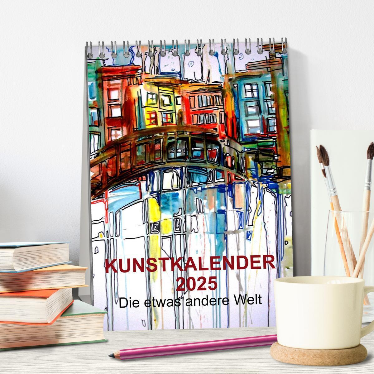 Bild: 9783457026502 | Kunstkalender 2025 "Die etwas andere Welt" (Tischkalender 2025 DIN...