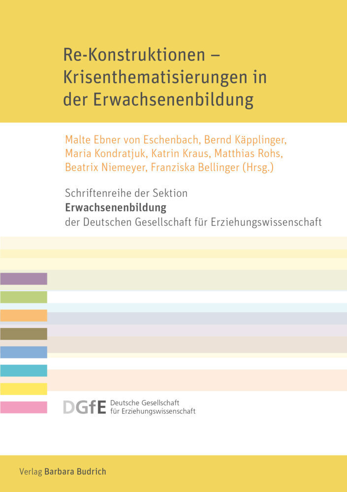 Cover: 9783847427469 | Re-Konstruktionen - Krisenthematisierungen in der Erwachsenenbildung