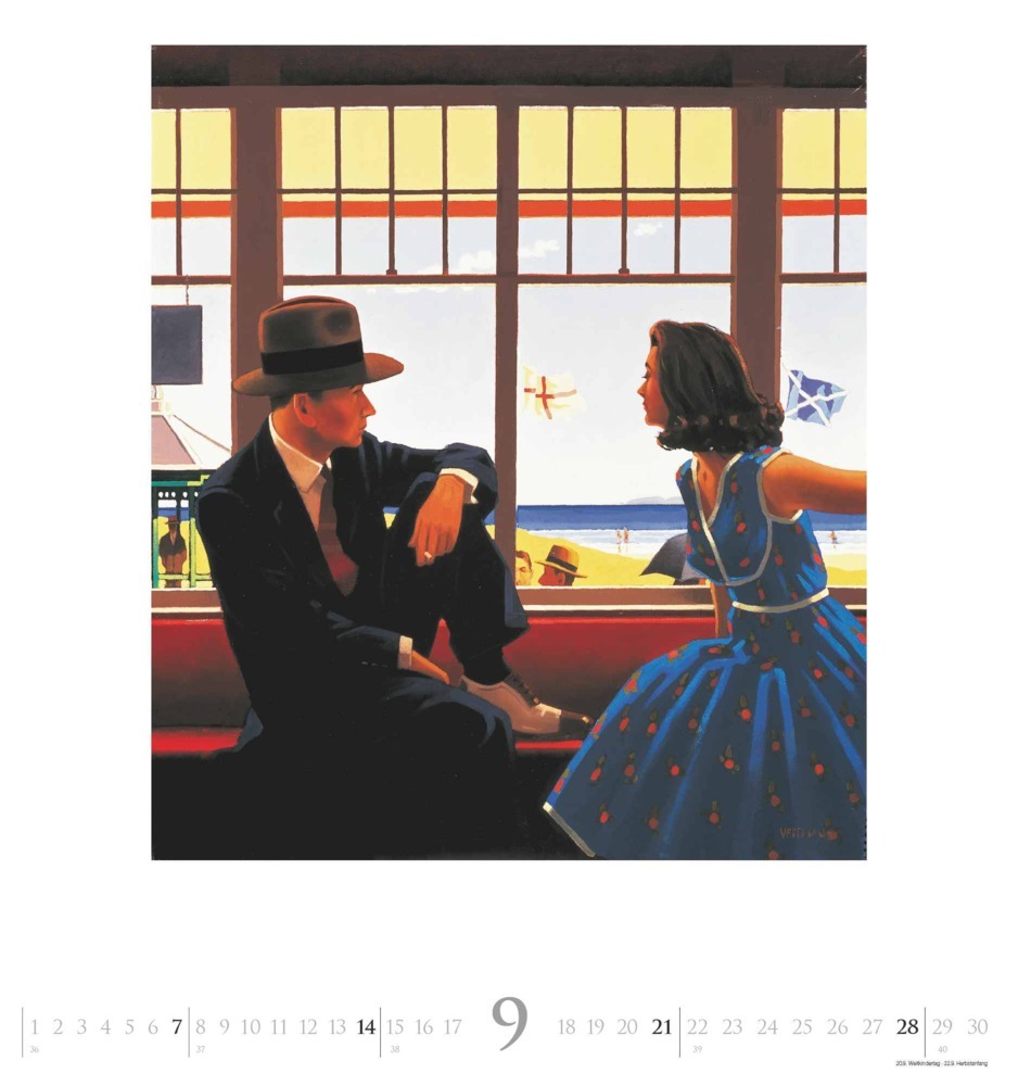 Bild: 4250809653228 | DUMONT - Jack Vettriano 2025 Wandkalender, 45x48cm, Kunstkalender...