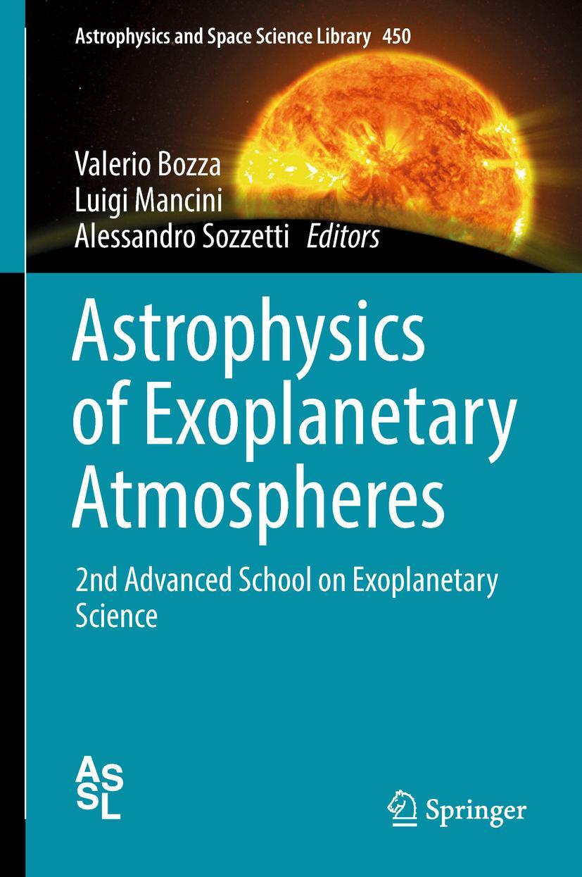 Cover: 9783319897004 | Astrophysics of Exoplanetary Atmospheres | Valerio Bozza (u. a.) | xv