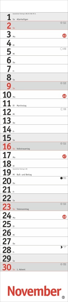 Bild: 9783756406326 | Langplaner, rot 2025 | Kalender | Spiralbindung | 13 S. | Deutsch