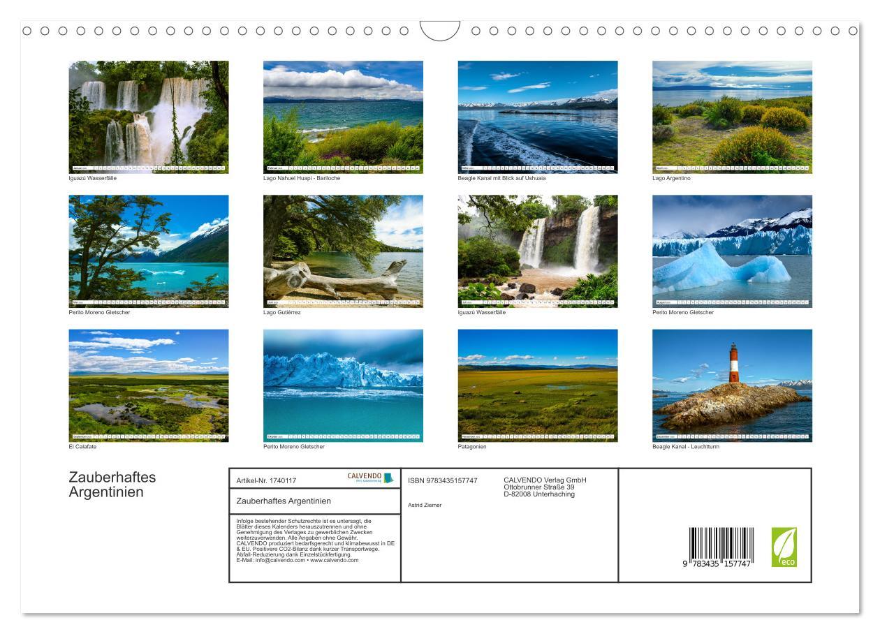 Bild: 9783435157747 | Zauberhaftes Argentinien (Wandkalender 2025 DIN A3 quer), CALVENDO...