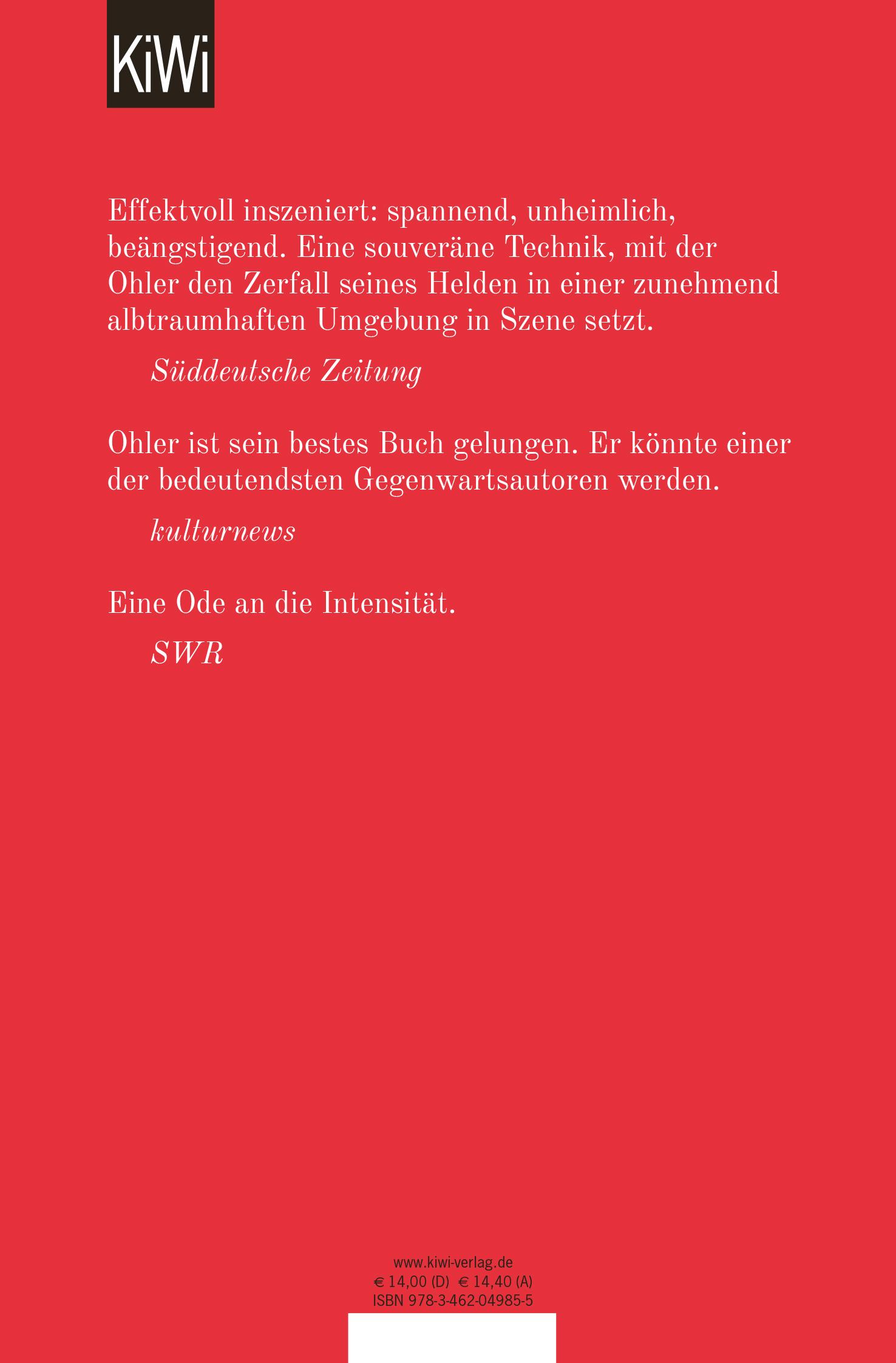 Rückseite: 9783462049855 | Stadt des Goldes | Roman | Norman Ohler | Taschenbuch | 256 S. | 2019