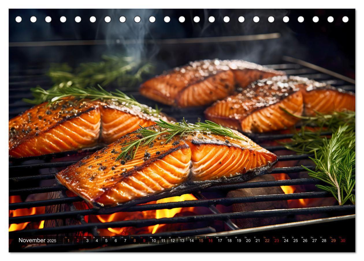 Bild: 9783383867668 | BBQ Feuerzauber - Grillkalender (Tischkalender 2025 DIN A5 quer),...