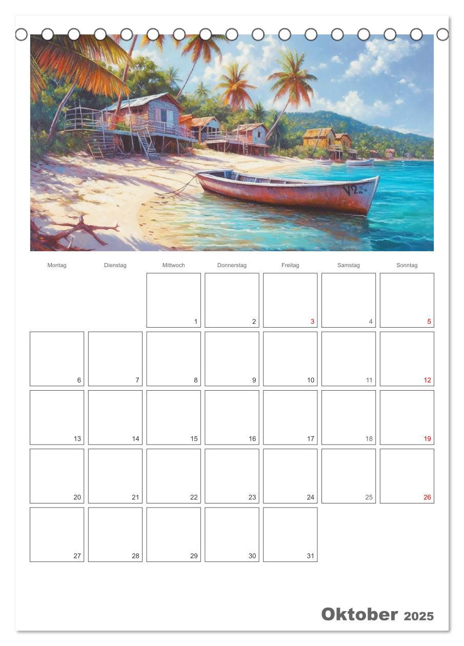 Bild: 9783435869831 | Die Karibik. Der Zauber tropischer Juwele (Tischkalender 2025 DIN...