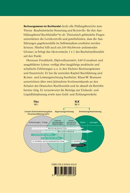 Rückseite: 9783959030038 | Rechnungswesen im Buchhandel | Hermann Frankfurth | Buch | 408 S.