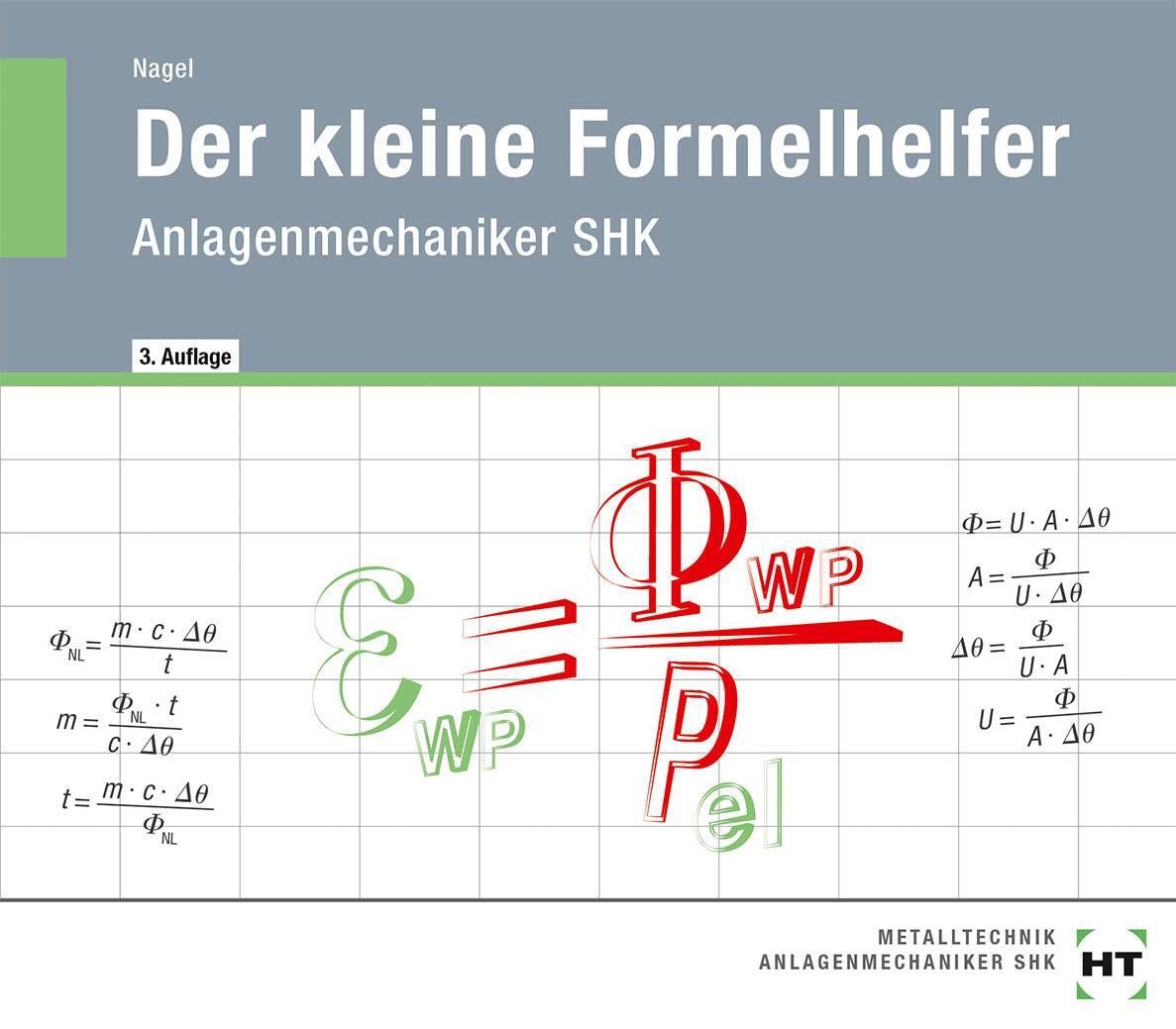 Cover: 9783582310422 | Der kleine Formelhelfer | Anlagenmechaniker SHK | Eric Nagel | Deutsch