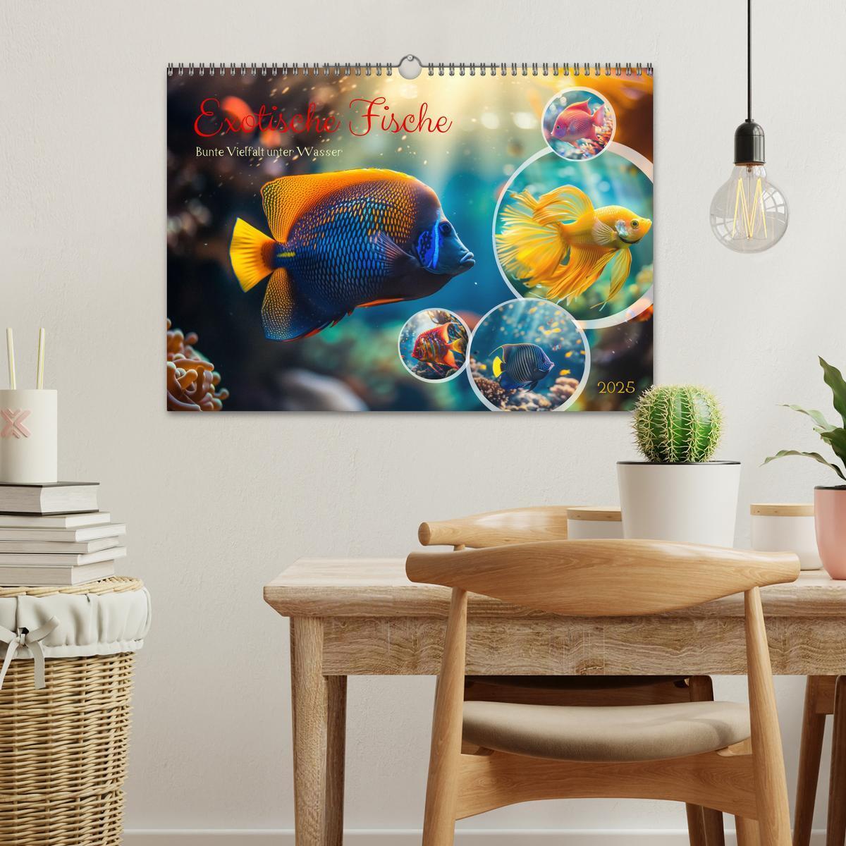 Bild: 9783383784378 | Exotische Fische (Wandkalender 2025 DIN A3 quer), CALVENDO...