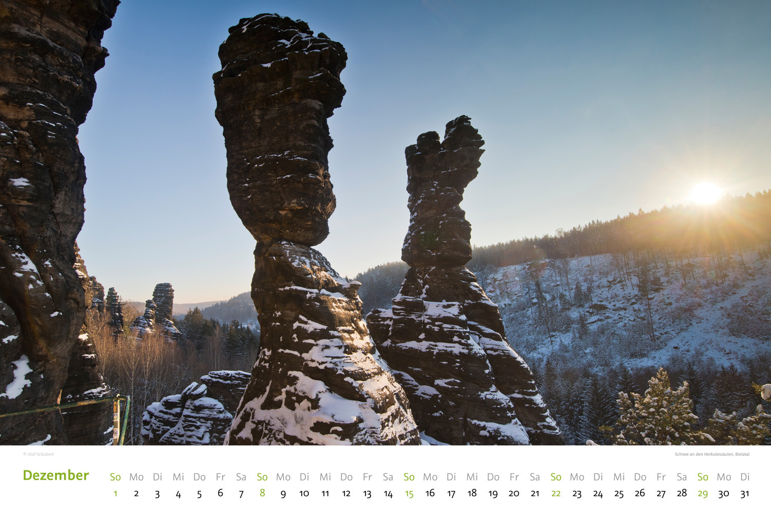 Bild: 9783938916490 | Kalender Sächsische &amp; Böhmische Schweiz 2024 | Wandkalender 45 x 30 cm