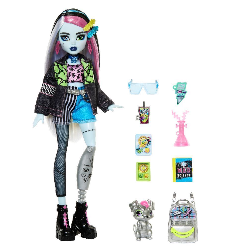 Bild: 194735230587 | Monster High Frankie Puppe | Stück | Blister | HXH73 | 2024 | Mattel