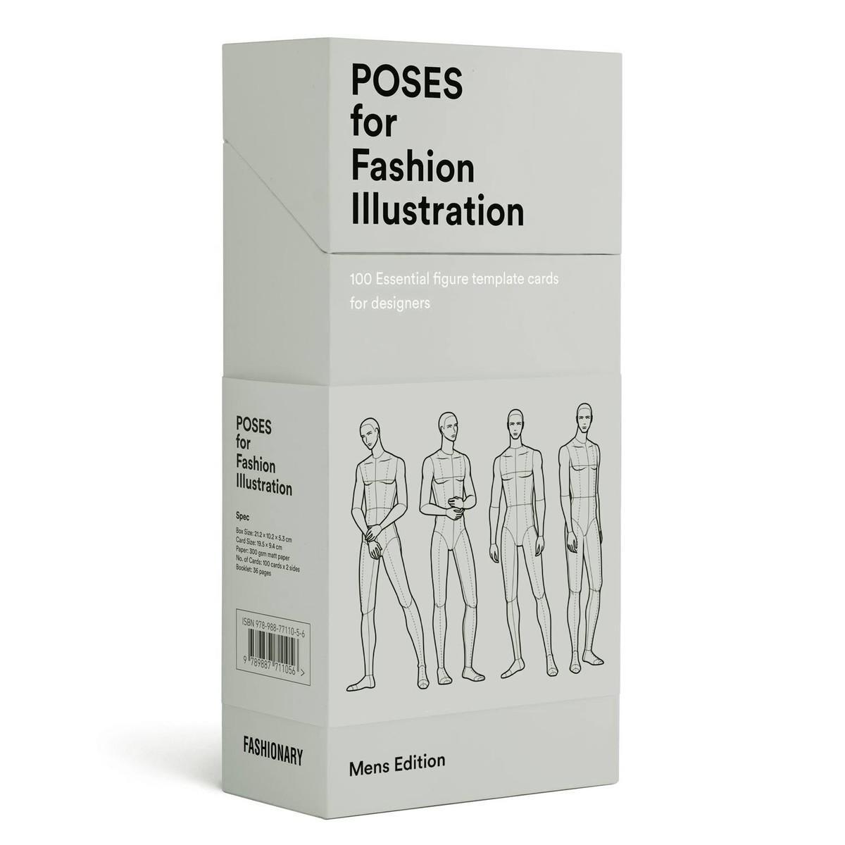 Cover: 9789887711124 | Poses for Fashion Illustration - Men | Fashionary | Box | Englisch