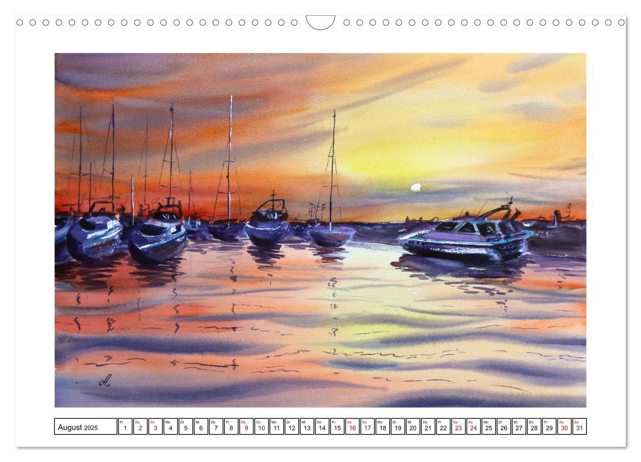 Bild: 9783383980626 | Norddeutschland in Aquarell (Wandkalender 2025 DIN A3 quer),...