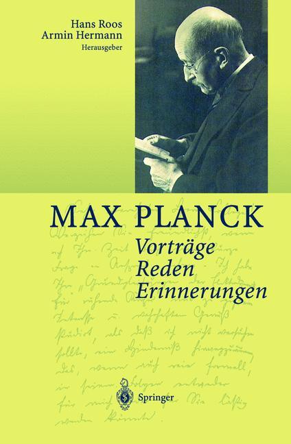 Cover: 9783540412748 | Vorträge Reden Erinnerungen | Max Planck | Buch | ix | Deutsch | 2001