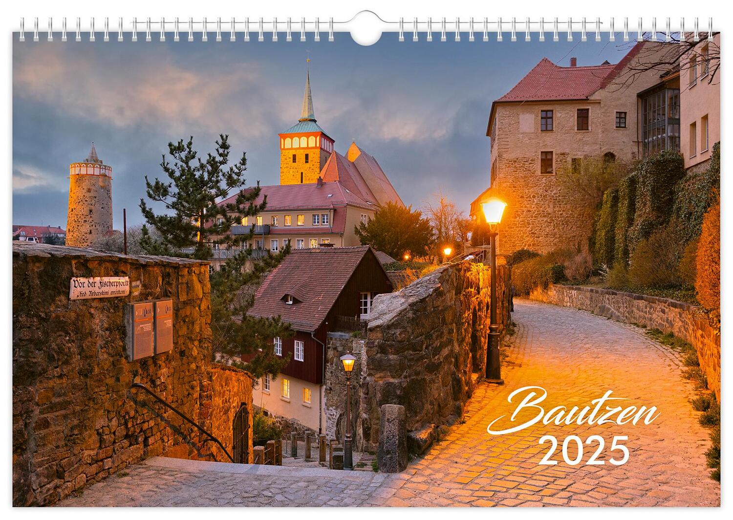 Cover: 9783910680531 | Kalender Bautzen 2025 | 45 x 30 cm weißes Kalendarium | Peter Schubert