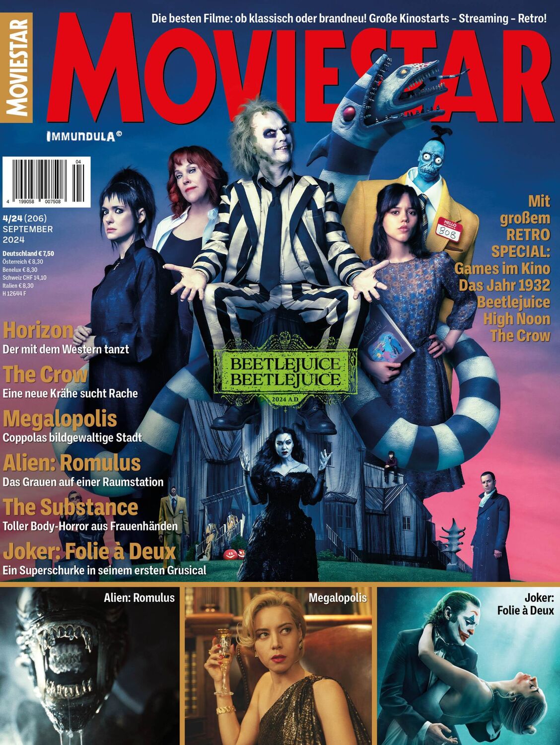 Cover: 9783959365529 | MOVIESTAR. Ausgabe September 2024 (#206) | Björn Sülter (u. a.) | 2024