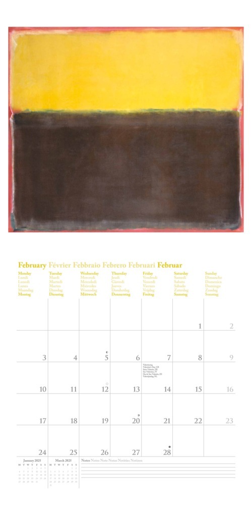 Bild: 4002725994110 | N NEUMANNVERLAGE - Mark Rothko 2025 Broschürenkalender, 30x30cm,...